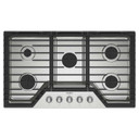 Whirlpool® 36-inch Gas Cooktop with Fifth Burner WCGK7036PS