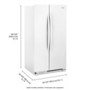 Whirlpool® 33-inch Wide Side-by-Side Refrigerator - 22 cu. ft. WRS312SNHW
