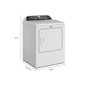 7.0 Cu. Ft. Whirlpool® Top Load Electric Dryer with Moisture Sensor YWED6150PW