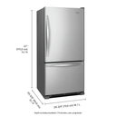 Whirlpool® Bottom-Freezer Refrigerator with Freezer Drawer 30-inches wide WRB329RFBM