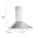 Whirlpool® 30 Chimney Wall Mount Range Hood WVW53UC0LS