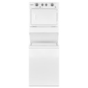 Whirlpool® 4.0 cu.ft I.E.C. Gas Stacked Laundry Center 9 Wash cycles and AutoDry™ WGT4027HW