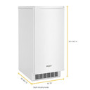 Whirlpool® 15-inch Icemaker with Clear Ice Technology WUI75X15HW