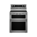 Kitchenaid® 30-Inch 5 Burner Electric Double Oven Convection Range YKFED500ESS