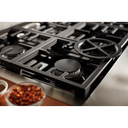 KitchenAid® 36'' Smart Commercial-Style Dual Fuel Range with 6 Burners KFDC506JBK