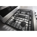 Kitchenaid® 30-Inch 5 Burner Gas Double Oven Convection Range KFGD500ESS
