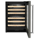 Kitchenaid® 24" Panel-Ready Undercounter Wine Cellar with Wood-Front Racks KUWR214KPA