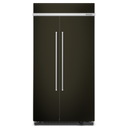 Kitchenaid® 25.5 Cu Ft. 42 Built-In Side-by-Side Refrigerator with PrintShield™ Finish KBSN702MBS