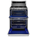 Kitchenaid® 30-Inch 5 Burner Dual Fuel Double Oven Convection Range KFDD500ESS