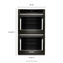 Kitchenaid® 30 Double Wall Oven with Even-Heat™ True Convection KODE500EBS