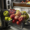 Kitchenaid® 23.8 cu. ft. 36" Counter-Depth French Door Platinum Interior Refrigerator with PrintShield™ Finish KRFC704FPS