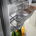 Kitchenaid® 23.8 cu. ft. 36" Counter-Depth French Door Platinum Interior Refrigerator with PrintShield™ Finish KRFC704FPS