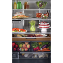 Kitchenaid® 23.8 cu. ft. 36 Counter-Depth French Door Platinum Interior Refrigerator with PrintShield™ Finish KRFC704FPS