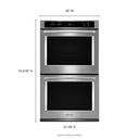 Kitchenaid® 30 Double Wall Oven with Even-Heat™ True Convection KODE500ESS