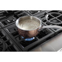 KitchenAid® 48'' 6-Burner Commercial-Style Gas Rangetop with Griddle KCGC558JSS