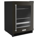 Kitchenaid® 24" Beverage Center with Glass Door and Metal-Front Racks KUBR314KBS