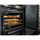 Kitchenaid® 30 Combination Wall Oven with Even-Heat™  True Convection (Lower Oven) KOCE500EBS