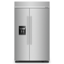 Kitchenaid® 29.4 Cu. Ft. 48 Built-In Side-by-Side Refrigerator with Ice and Water Dispenser KBSD708MSS