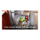 Kitchenaid® 26.2 Cu. Ft. Multi-Door French Door Refrigerator with Platinum Interior KRMF536RPS Kitchenaid® 26.2 Cu. Ft. Multi-Door French Door Refrigerator with Platinum Interior KRMF536RPS