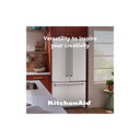 Kitchenaid® 20 cu. ft. 36-Inch Width Counter-Depth French Door Refrigerator with Interior Dispense KRFC136RWH