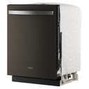 Whirlpool® 24-Inch Dishwasher with Total Coverage Wash Action and Auto Open Air Dry in Fingerprint Resistant Black Stainless WDTS8024SV