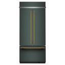 Kitchenaid® 20.8 Cu. Ft. 36" Built-In French Door Bottom Mount Refrigerator with Platinum Interior KBFN536SJP