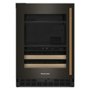 Kitchenaid® 24" Beverage Center with Glass Door and Wood-Front Racks KUBL524SBE