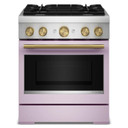 Kitchenaid® 30-Inch 4 Burner Commercial-Style Dual Fuel Range with No Preheat Air Fry Mode KFDS930SWF