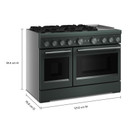 Kitchenaid® 48-Inch 6 Burner Commercial-Style Dual Fuel Range with Griddle KFDD948SJP