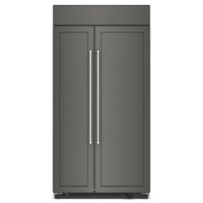 Kitchenaid® 25.5 Cu Ft. 42" Built-In Side-by-Side Refrigerator with Panel-Ready Doors KBSN702MPA Kitchenaid® 25.5 Cu Ft. 42" Built-In Side-by-Side Refrigerator with Panel-Ready Doors KBSN702MPA