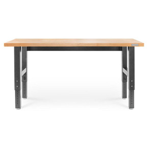 Gladiator® 6' (182.9 cm) Wide Adjustable Height Hardwood Workbench GAWB06HWEG
