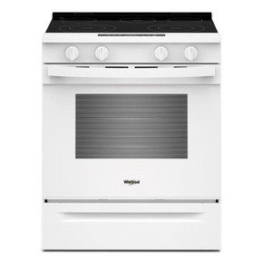 Whirlpool® 30-inch Electric Smart Range with No Preheat Mode and Steam Clean YWSES3330TW