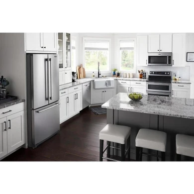 Maytag® 30-Inch Wide French Door Refrigerator with Exterior Water Dispenser- 20 Cu. Ft. MFW2055FRZ