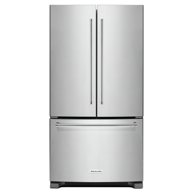 Kitchenaid® 25 Cu. Ft. 36-Width Standard Depth French Door Refrigerator with Interior Dispense KRFF305ESS