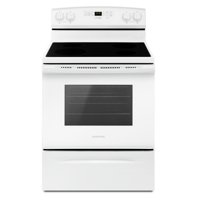 Amana® 30-inch Electric Range with Self-Clean Option YAER6603SFW