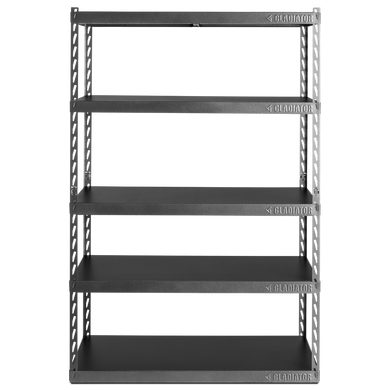 Gladiator® 48 Wide EZ Connect Rack with Five 24 Deep Shelves YGRK485XGG