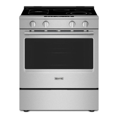 Maytag® 30-Inch Wide Slide-In Electric Range with Grill Mode and No Preheat Air Fry - 5.3 Cu. Ft. YMSES7030SZ