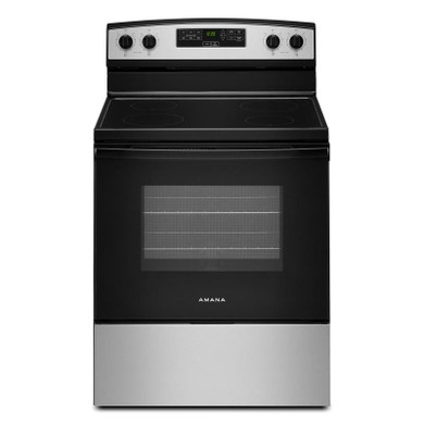 30-inch Amana® Electric Range with Extra-Large Oven Window YAER6203MSS