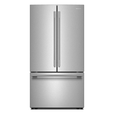 Kitchenaid® 31 cu. ft. French Door Refrigerator with Interior Water and Ice KRFF336SPS