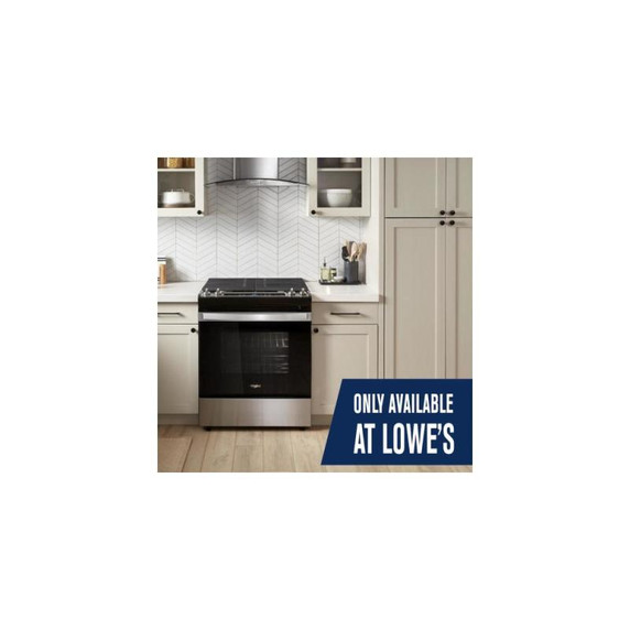 5.0 Cu. Ft. Whirlpool® Gas Range with Frozen Bake™ Technology WEG515S0LS