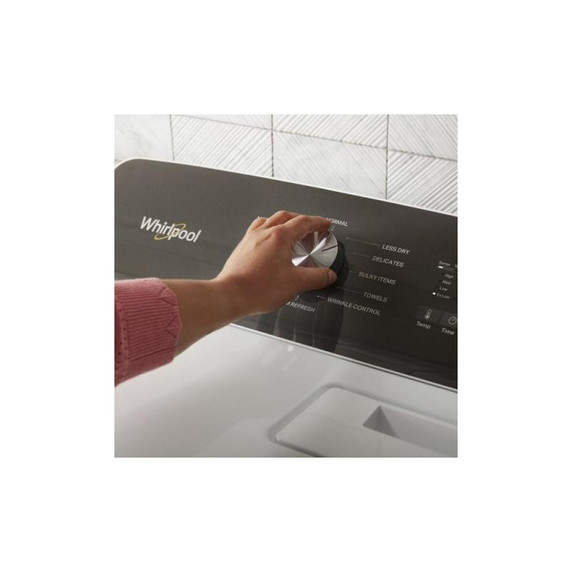 Whirlpool® 7.0 Cu. Ft. Top Load Gas Moisture Sensing Dryer with Steam WGD5050LW