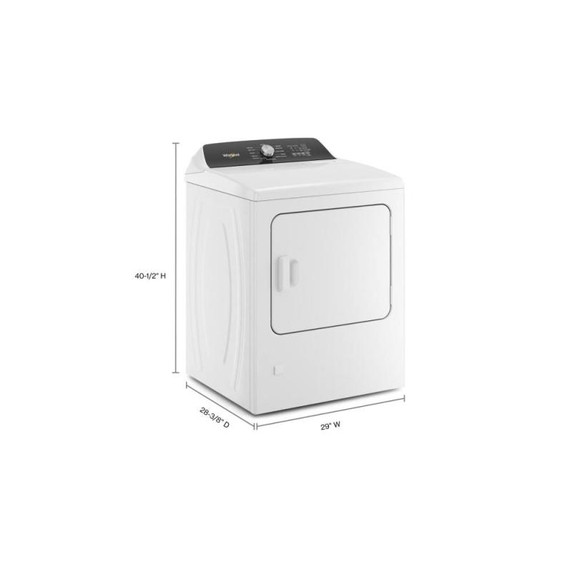 Whirlpool® 7.0 Cu. Ft. Top Load Gas Moisture Sensing Dryer with Steam WGD5050LW
