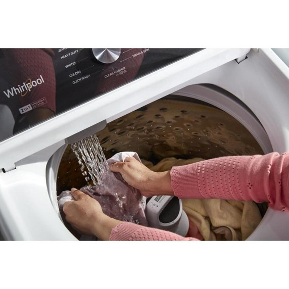Whirlpool® 5.4 - 5.5 Cu. Ft. I.E.C. Capacity Top Load Washer with Removable Agitator WTW5057LW