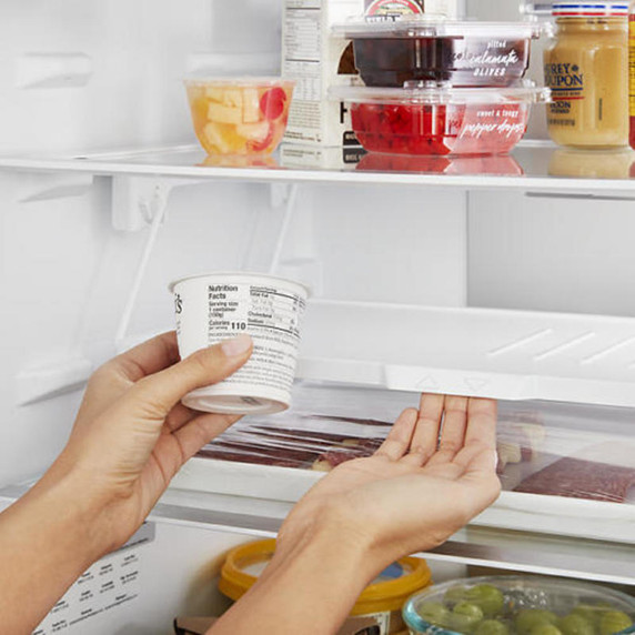 Whirlpool® 24-inch Wide Bottom-Freezer Refrigerator - 12.9 cu. ft. WRB543CMJZ