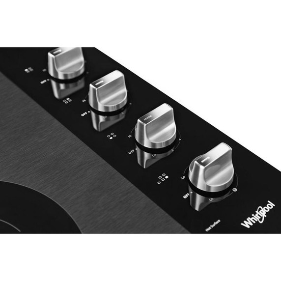 Whirlpool® 30-inch Electric Ceramic Glass Cooktop with Dual Radiant Element WCE55US0HS Whirlpool® 30-inch Electric Ceramic Glass Cooktop with Dual Radiant Element WCE55US0HS