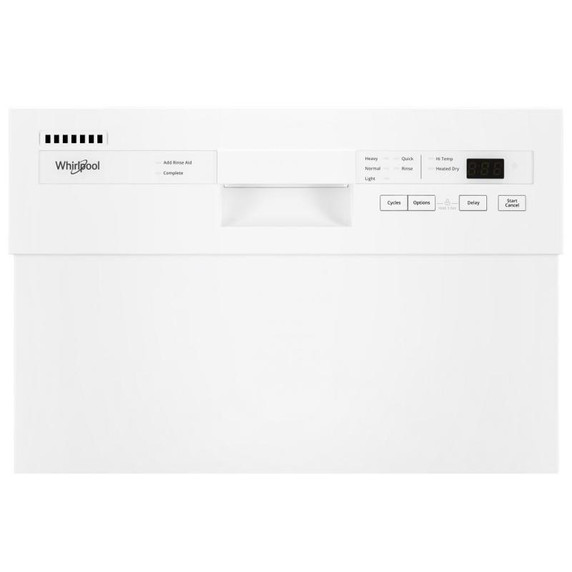 Whirlpool® Small-Space Compact Dishwasher with Stainless Steel Tub WDPS5118PW