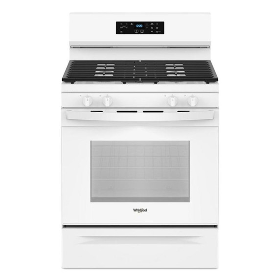 Whirlpool® 30-inch Self Clean Gas Range with No Preheat Mode WFGS3530RW