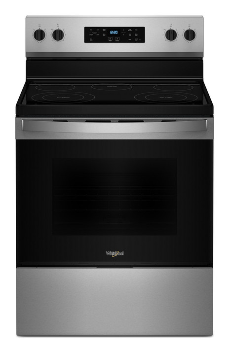 Whirlpool® 30-inch,5.3 cu ft, Electric Freestanding Range with 5 Elements YWFES3330RZ