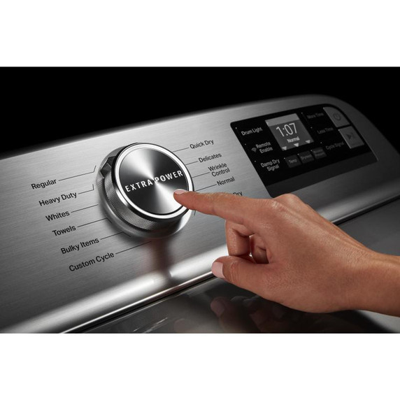 Maytag® Smart Top Load Gas Dryer with Extra Power Button - 7.4 cu. ft. MGD6230HC Maytag® Smart Top Load Gas Dryer with Extra Power Button - 7.4 cu. ft. MGD6230HC