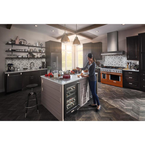 Kitchenaid® 44 dBA Dishwasher with 360° Max Jets™ Third Rack and LED Interior Lighting KDPM804KBS